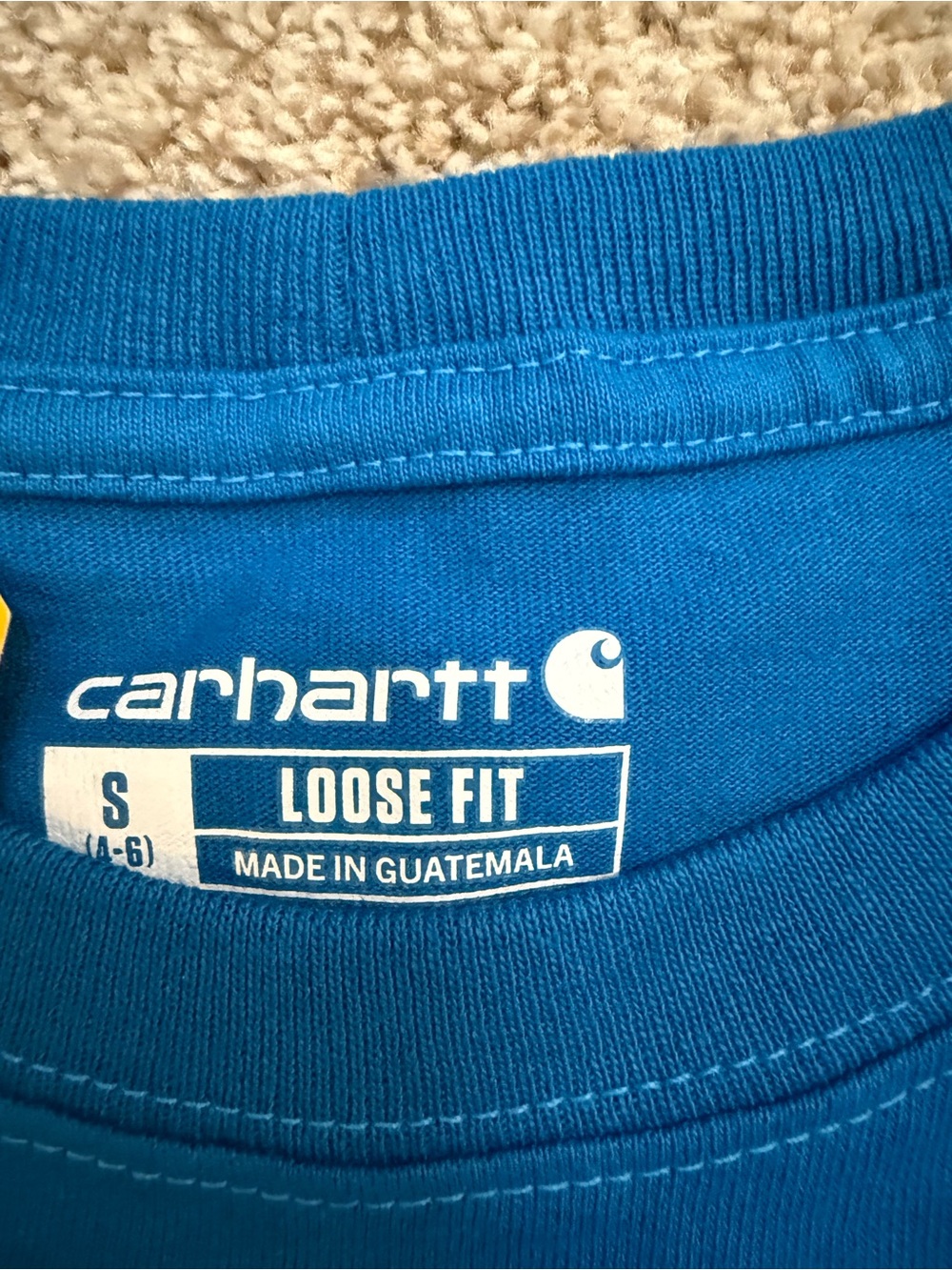 Carhartt Royal Blue Long Sleeve Tee - Picture 4 of 6